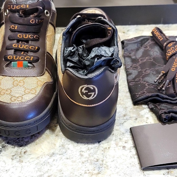 Eclusive & Rare and Desirable Classic Sneakers New, Never Used 7.5(G) Gucci Size - Picture 9 of 14